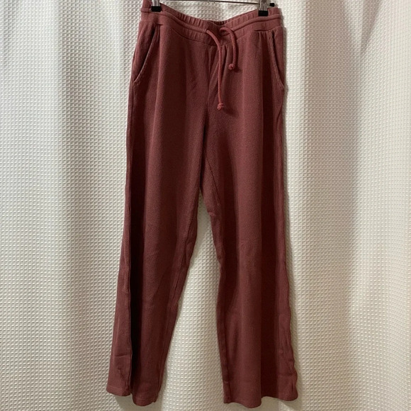 L&G Wide Leg Wafflestitch Lounge Pants - Picture 1 of 4